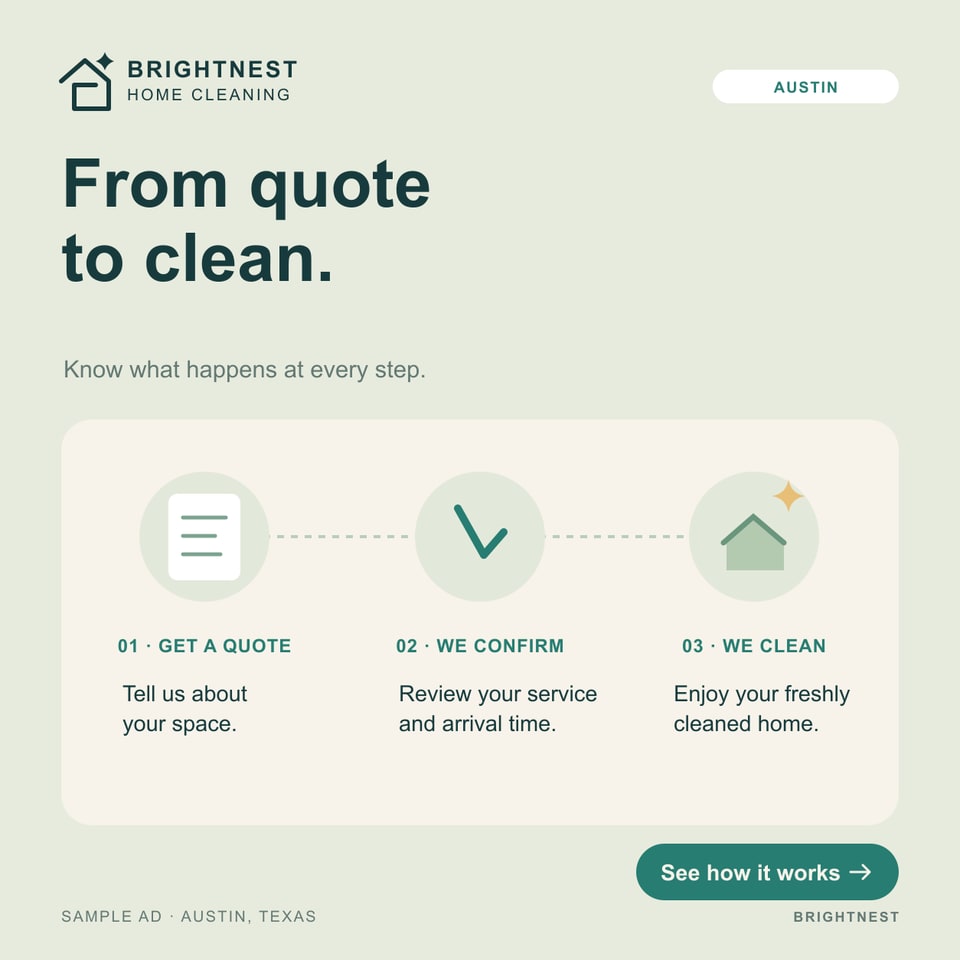 Quote-to-clean carousel